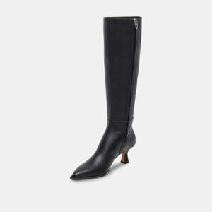 Dolce Vita Black Heeled Knee-High Boots